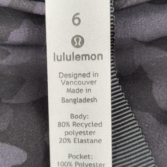 Lululemon Pack It Up Jacket Coat Size 6 Incognito Camo Multi Black Windbreaker - Picture 10 of 10